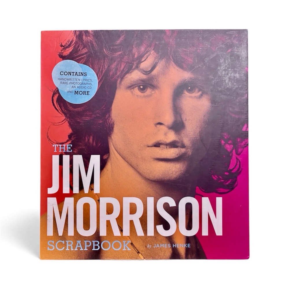 EXCELLENT "JIM MORRISON SCRAPBOOK" BY JIM HENKE HARDCOVED BIO BOOK, CD AND MORE!